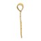 14K Satin Gold Libra Zodiac Oval Charm Pendant Jewelry 25mm x 18mm
